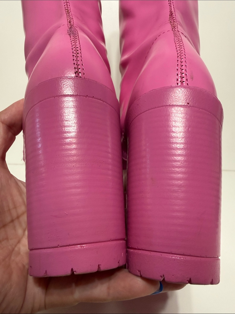 ROC Boots Australia “Lash” Leather Knee-High Lace-Up Platform Boots Rare - Picture 14 of 17